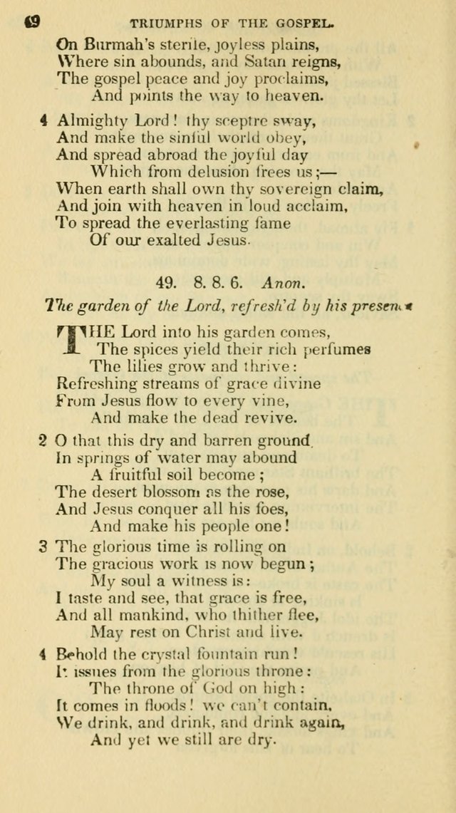 The Choice: in two parts; Part I, containing Psalms and hymns, Part II, containing spiritual songs; designed for public and private worship (6th ed.) page 357