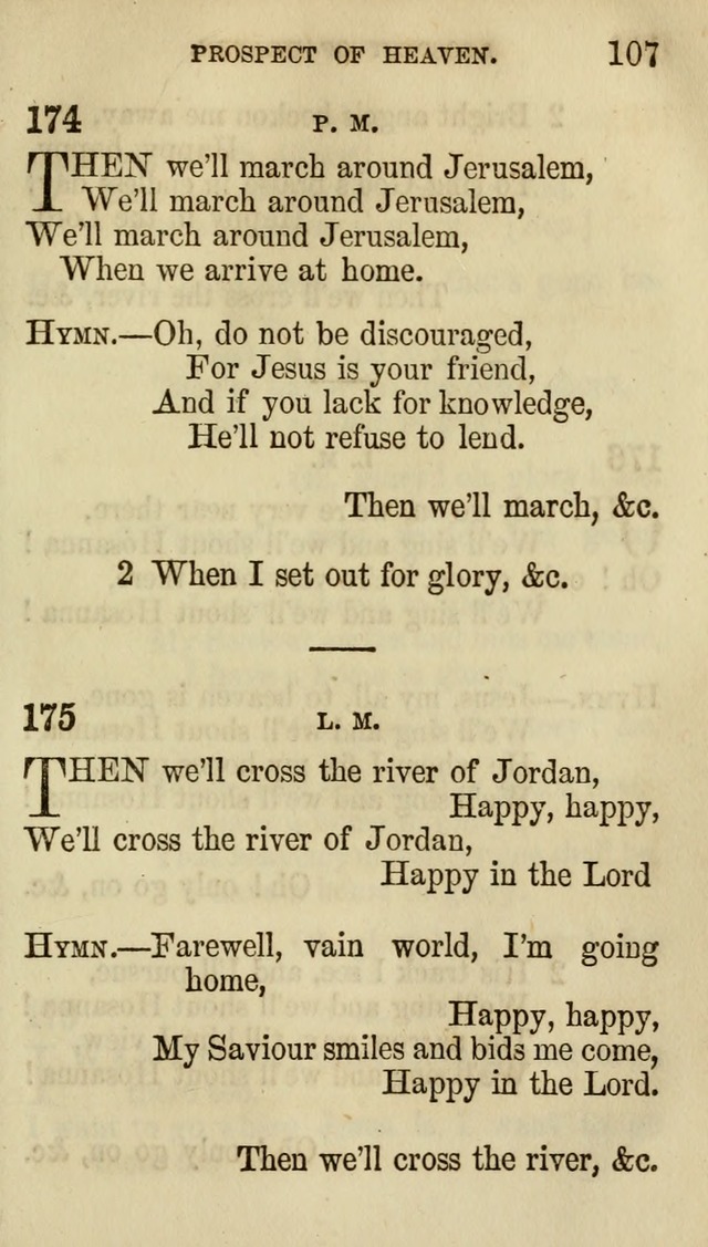 The Chorus: or, a collection of choruses and hymns, selected and original, adapted especially to the class-room, and to meetings for prayer and Christian conference (7th ed., Imp. and Enl.) page 107