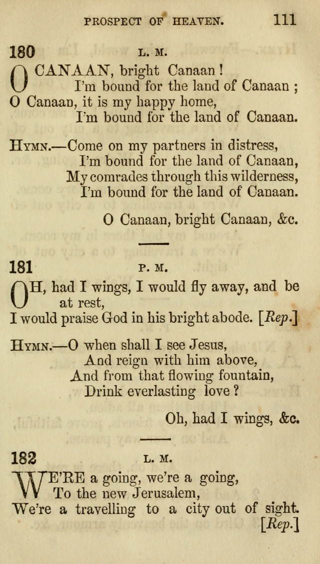 The Chorus: or, a collection of choruses and hymns, selected and original, adapted especially to the class-room, and to meetings for prayer and Christian conference (7th ed., Imp. and Enl.) page 111