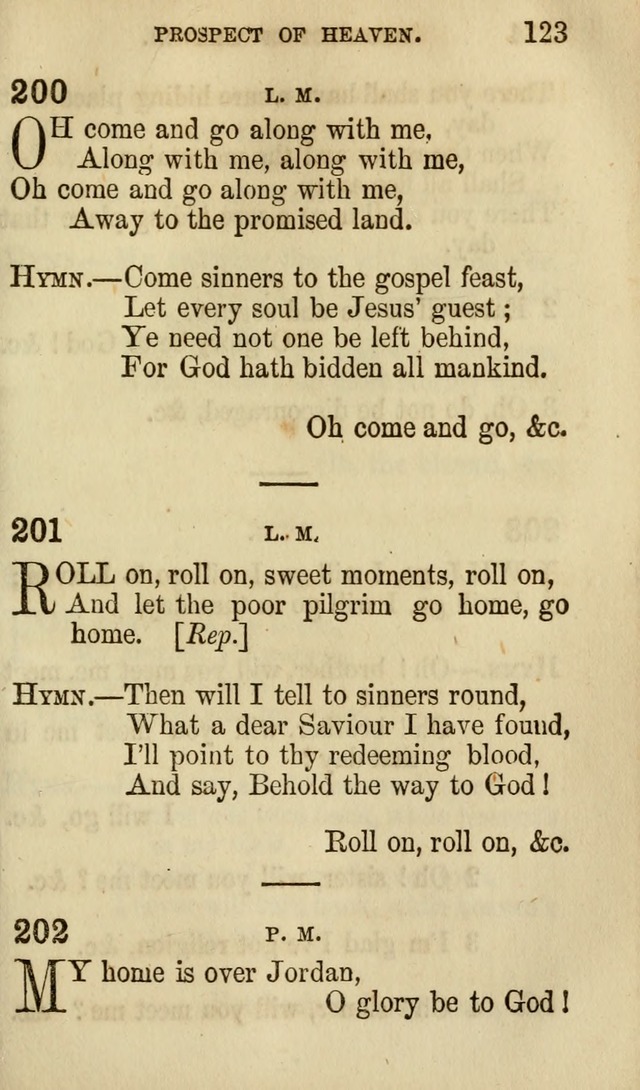 The Chorus: or, a collection of choruses and hymns, selected and original, adapted especially to the class-room, and to meetings for prayer and Christian conference (7th ed., Imp. and Enl.) page 123