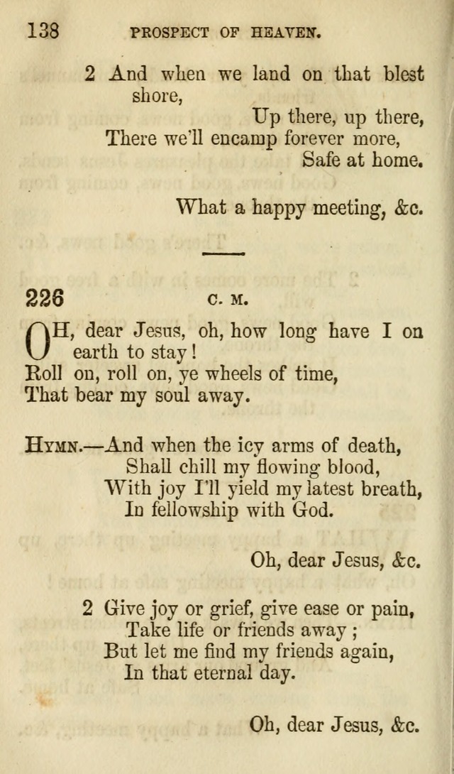 The Chorus: or, a collection of choruses and hymns, selected and original, adapted especially to the class-room, and to meetings for prayer and Christian conference (7th ed., Imp. and Enl.) page 138