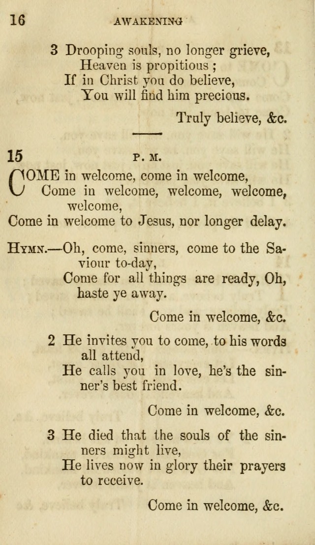 The Chorus: or, a collection of choruses and hymns, selected and original, adapted especially to the class-room, and to meetings for prayer and Christian conference (7th ed., Imp. and Enl.) page 16