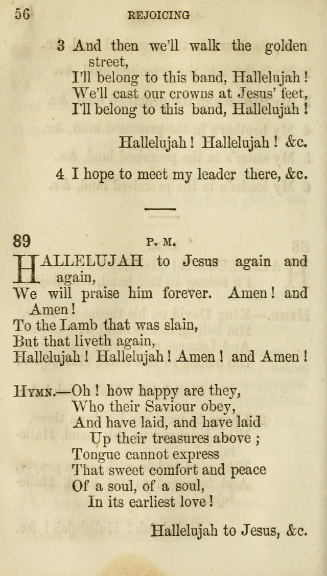 The Chorus: or, a collection of choruses and hymns, selected and original, adapted especially to the class-room, and to meetings for prayer and Christian conference (7th ed., Imp. and Enl.) page 56
