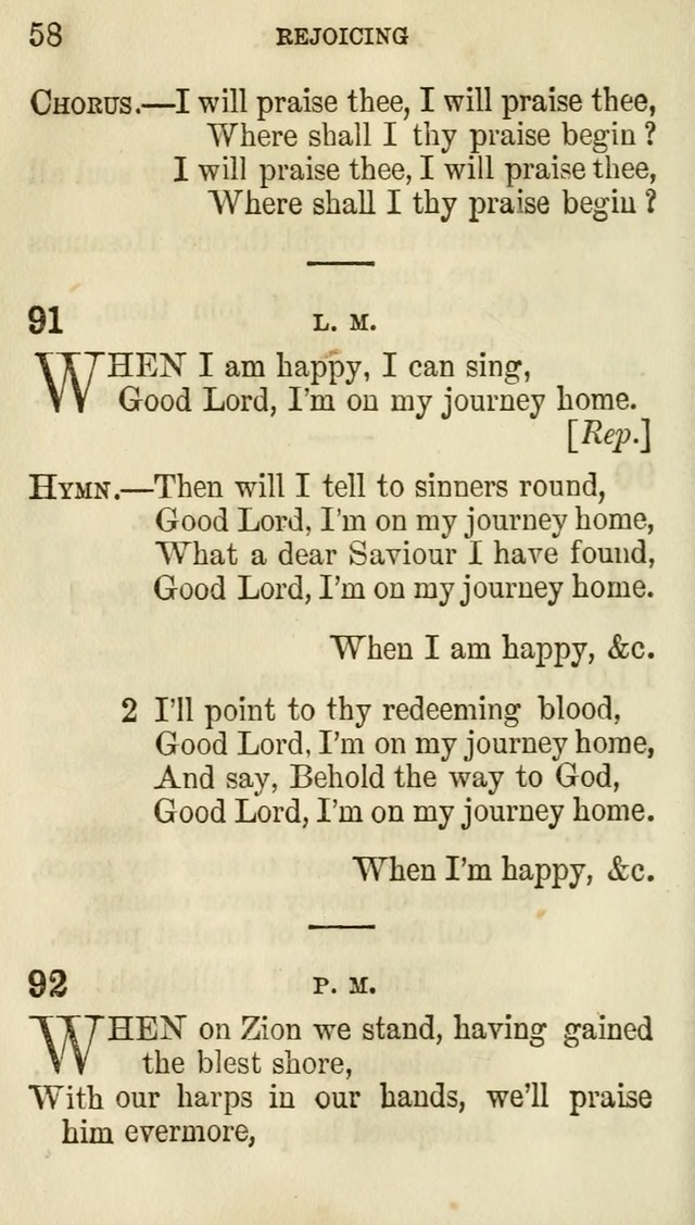 The Chorus: or, a collection of choruses and hymns, selected and original, adapted especially to the class-room, and to meetings for prayer and Christian conference (7th ed., Imp. and Enl.) page 58