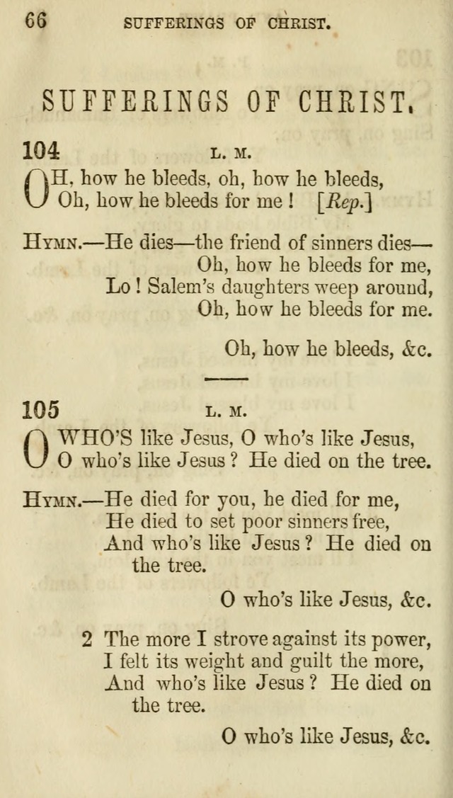 The Chorus: or, a collection of choruses and hymns, selected and original, adapted especially to the class-room, and to meetings for prayer and Christian conference (7th ed., Imp. and Enl.) page 66