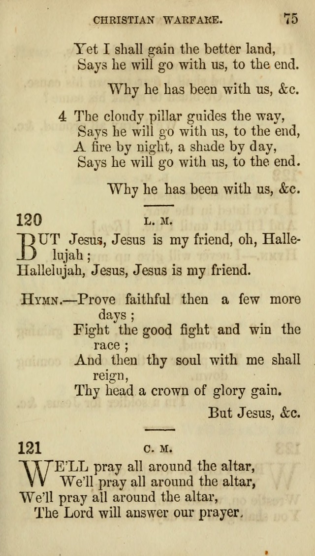 The Chorus: or, a collection of choruses and hymns, selected and original, adapted especially to the class-room, and to meetings for prayer and Christian conference (7th ed., Imp. and Enl.) page 75