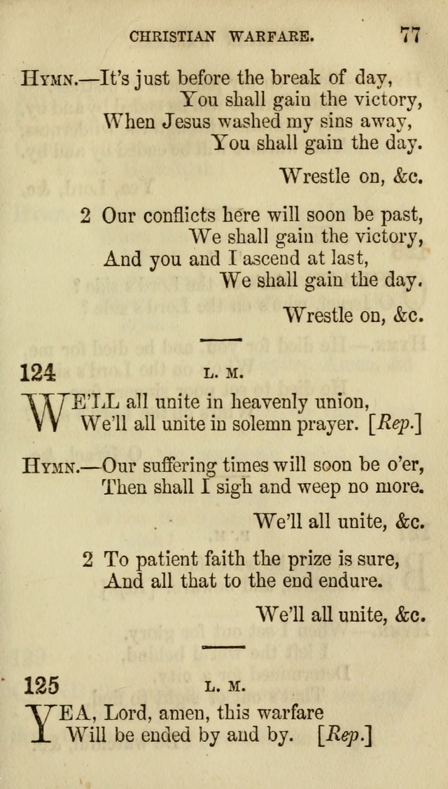 The Chorus: or, a collection of choruses and hymns, selected and original, adapted especially to the class-room, and to meetings for prayer and Christian conference (7th ed., Imp. and Enl.) page 77