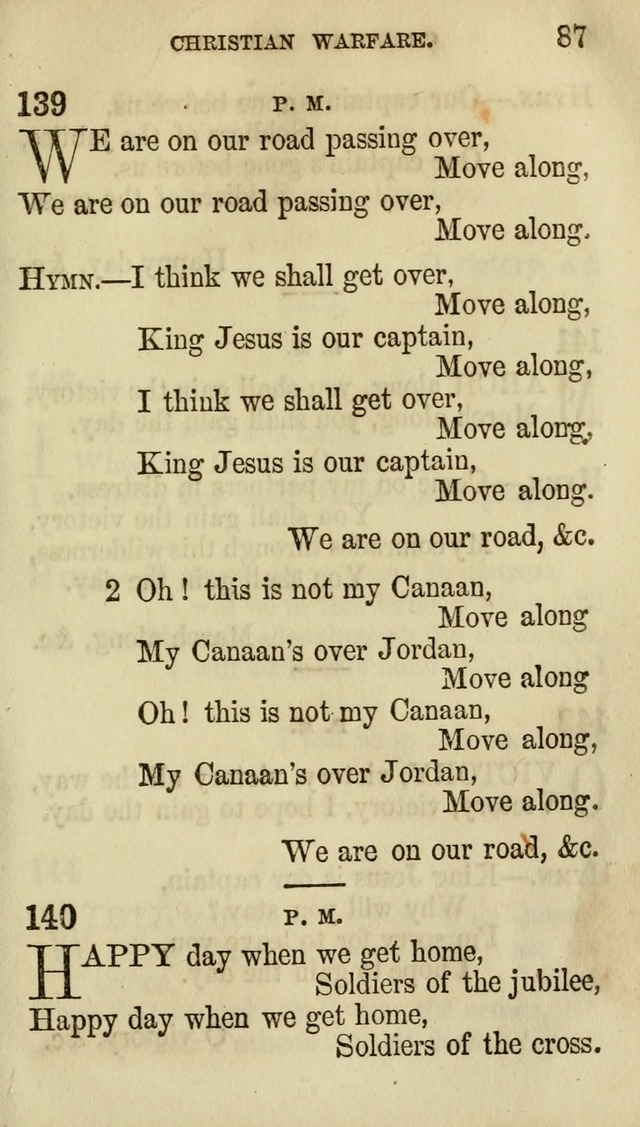 The Chorus: or, a collection of choruses and hymns, selected and original, adapted especially to the class-room, and to meetings for prayer and Christian conference (7th ed., Imp. and Enl.) page 87