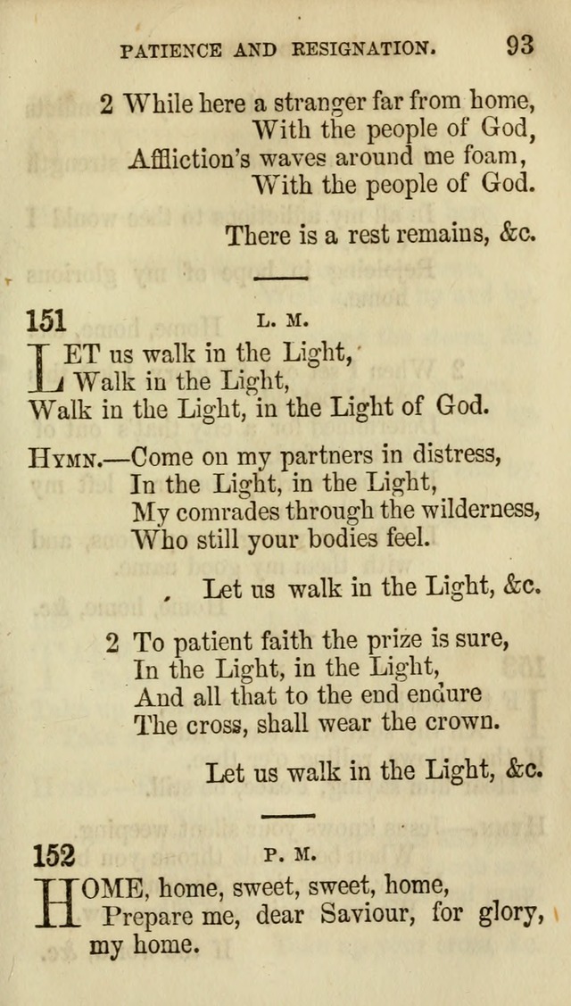 The Chorus: or, a collection of choruses and hymns, selected and original, adapted especially to the class-room, and to meetings for prayer and Christian conference (7th ed., Imp. and Enl.) page 93