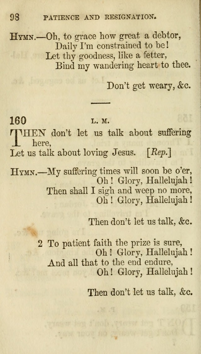 The Chorus: or, a collection of choruses and hymns, selected and original, adapted especially to the class-room, and to meetings for prayer and Christian conference (7th ed., Imp. and Enl.) page 98