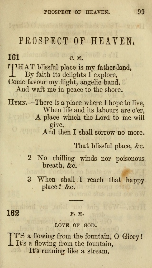 The Chorus: or, a collection of choruses and hymns, selected and original, adapted especially to the class-room, and to meetings for prayer and Christian conference (7th ed., Imp. and Enl.) page 99