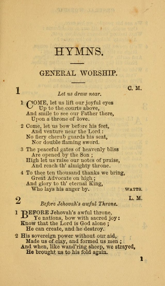 The Canadian Baptist Hymn Book page 1