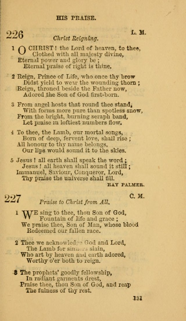 The Canadian Baptist Hymn Book page 131