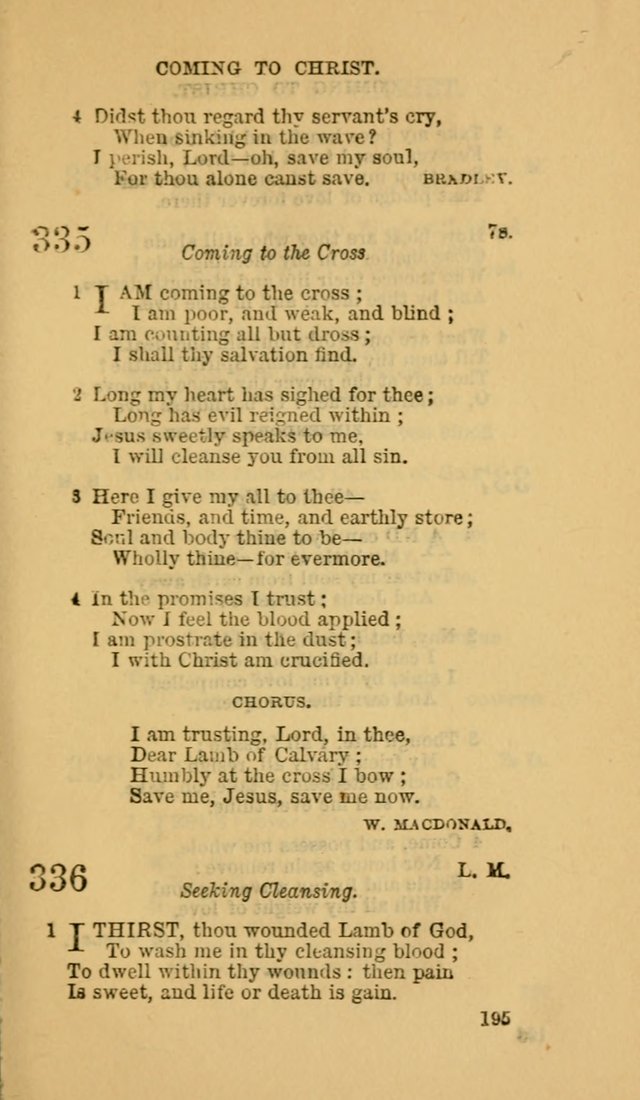 The Canadian Baptist Hymn Book page 195