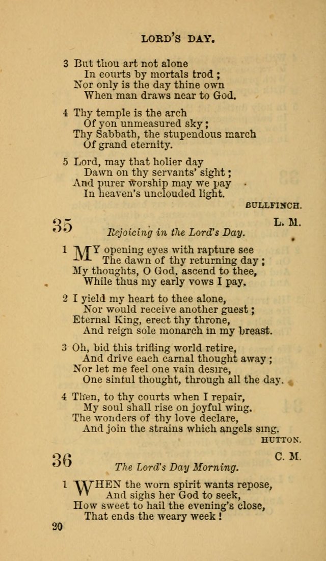 The Canadian Baptist Hymn Book page 20