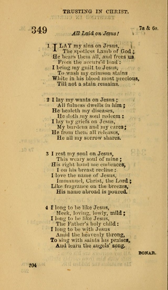 The Canadian Baptist Hymn Book page 204