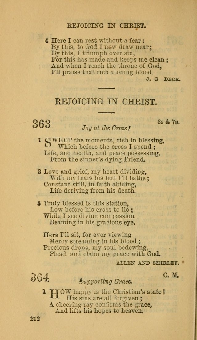 The Canadian Baptist Hymn Book page 212