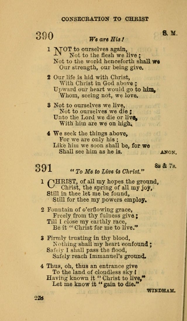 The Canadian Baptist Hymn Book page 228