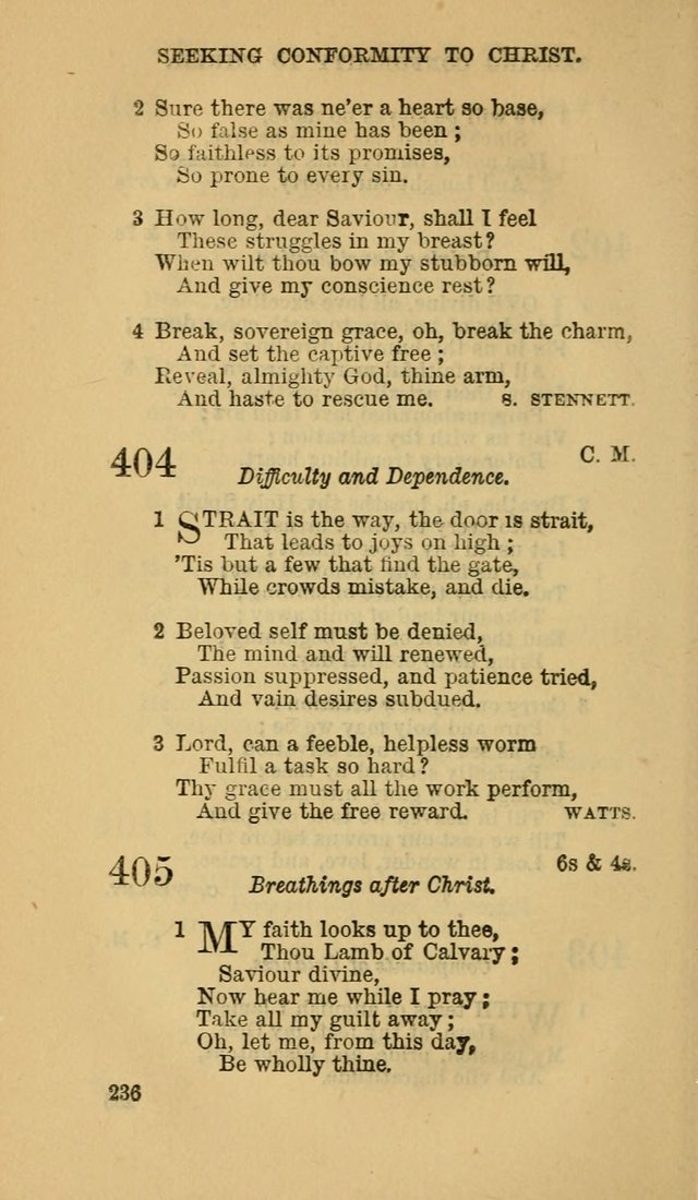 The Canadian Baptist Hymn Book page 236