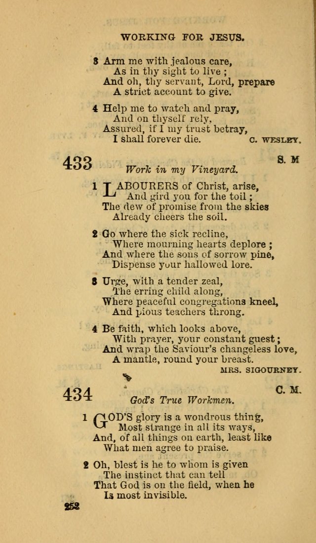 The Canadian Baptist Hymn Book page 252