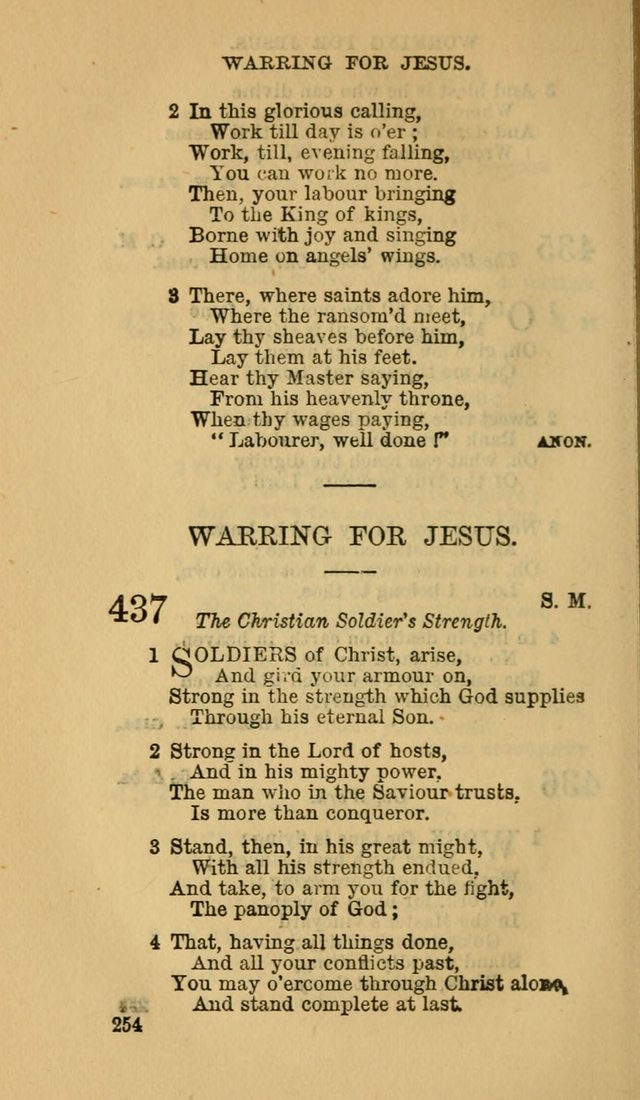 The Canadian Baptist Hymn Book page 254