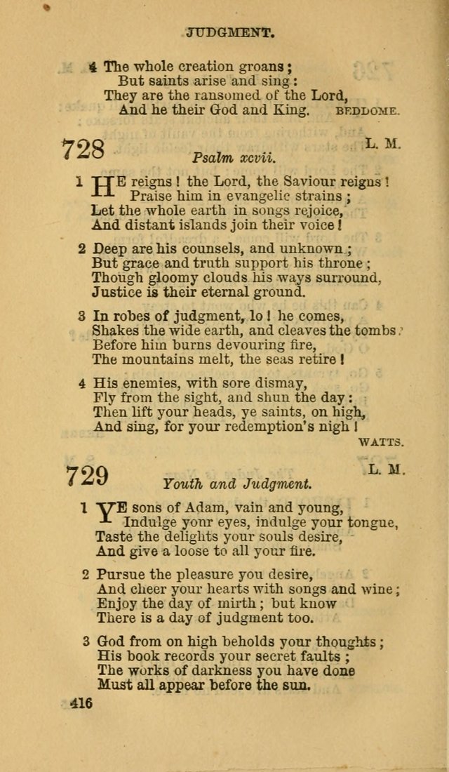 The Canadian Baptist Hymn Book page 416