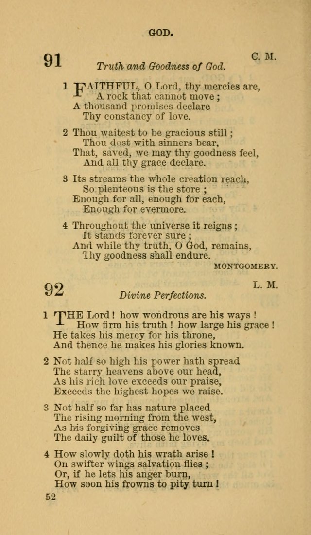 The Canadian Baptist Hymn Book page 52