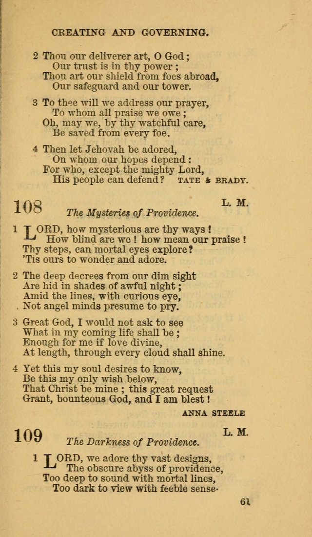 The Canadian Baptist Hymn Book page 61
