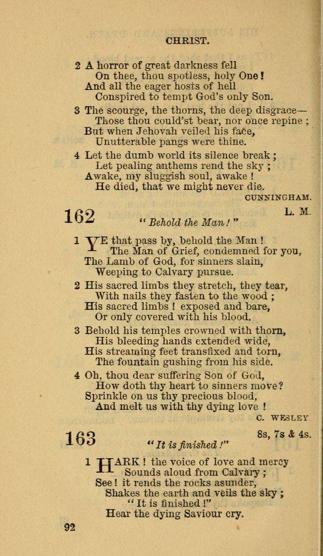 The Canadian Baptist Hymn Book page 92