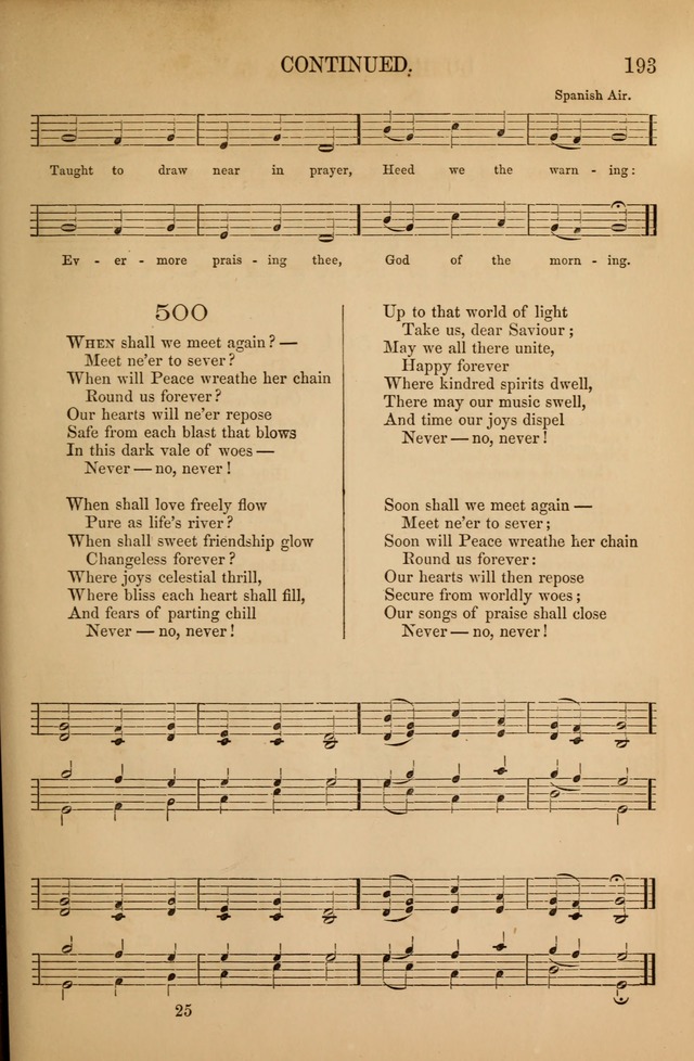 Church Choral-Book: containing tunes and hymns for congregational singing, and adapted to choirs and social worship page 193