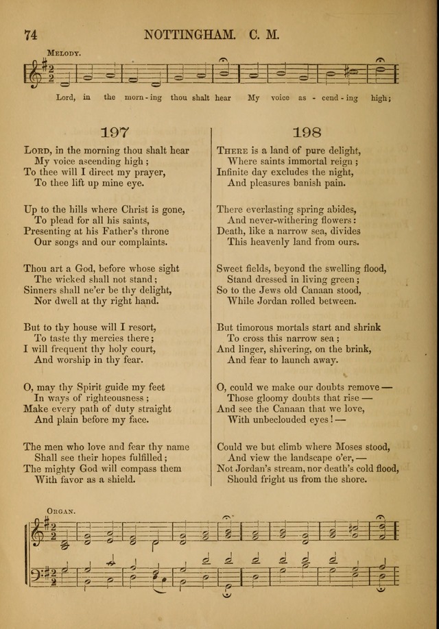 Church Choral-Book: containing tunes and hymns for congregational singing, and adapted to choirs and social worship page 74