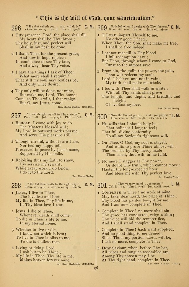 The Clifton Chapel Collection of "Psalms, Hymns, and Spiritual Songs": for public, social and family worship and private devotions at the Sanitarium, Clifton Springs, N. Y. page 56