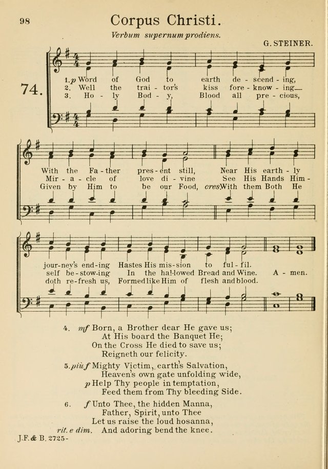 Catholic Church Hymnal with Music page 123