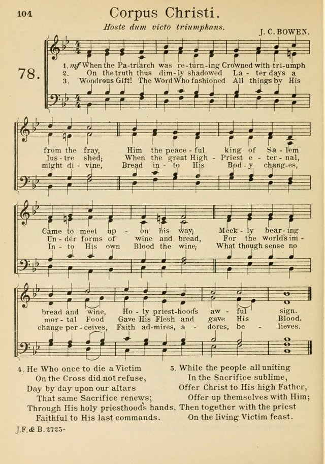 Catholic Church Hymnal with Music page 129