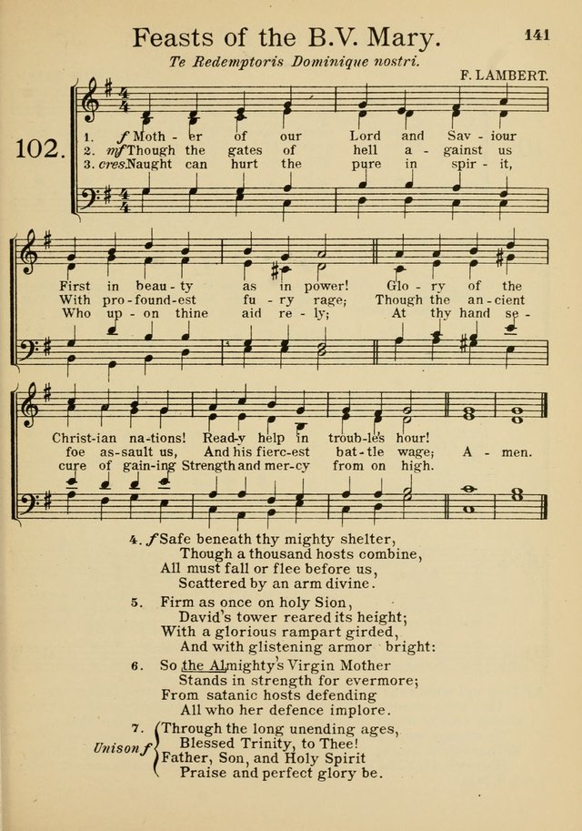 Catholic Church Hymnal with Music page 166