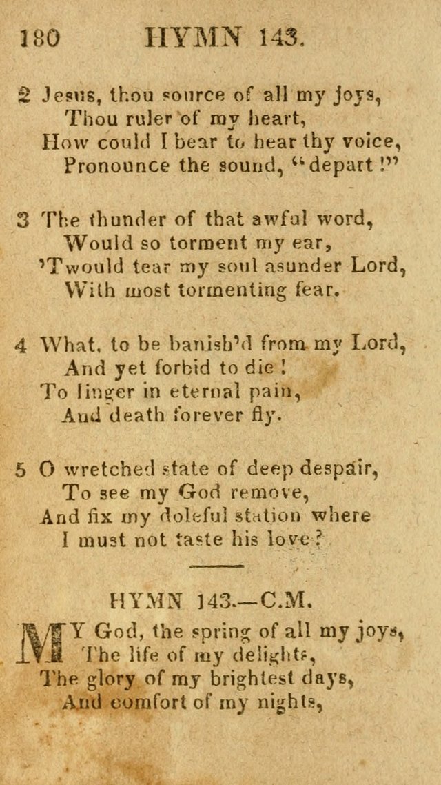 A Choice Collection of Hymns, and Spiritual Songs, designed for the devotions of Israel, in prayer, conference, and camp-meetings...(2nd ed.) page 191