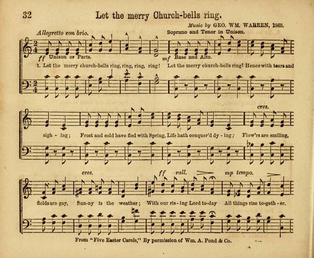 Chants, Carols and Tunes: a supplement to the Sunday School Service and Tune Book page 32