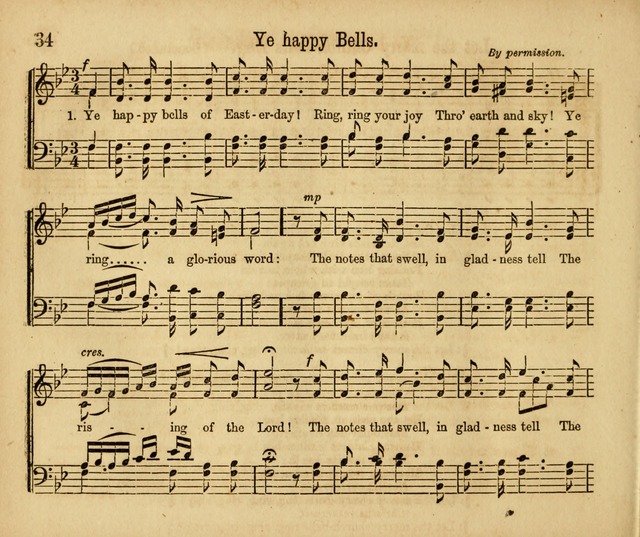 Chants, Carols and Tunes: a supplement to the Sunday School Service and Tune Book page 34
