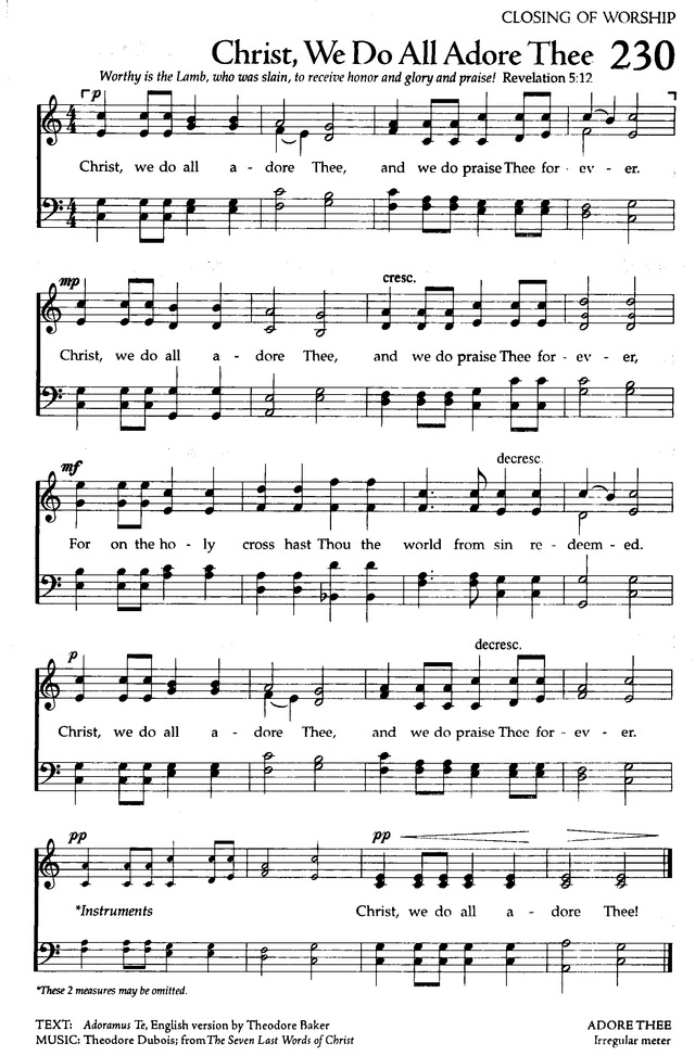 The Celebration Hymnal: songs and hymns for worship page 229