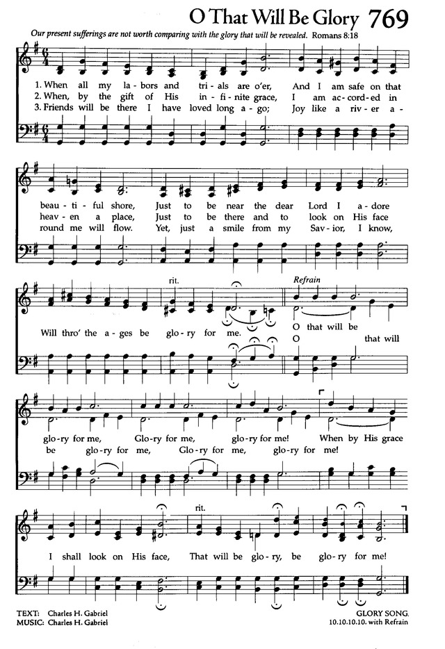 The Celebration Hymnal: songs and hymns for worship page 735