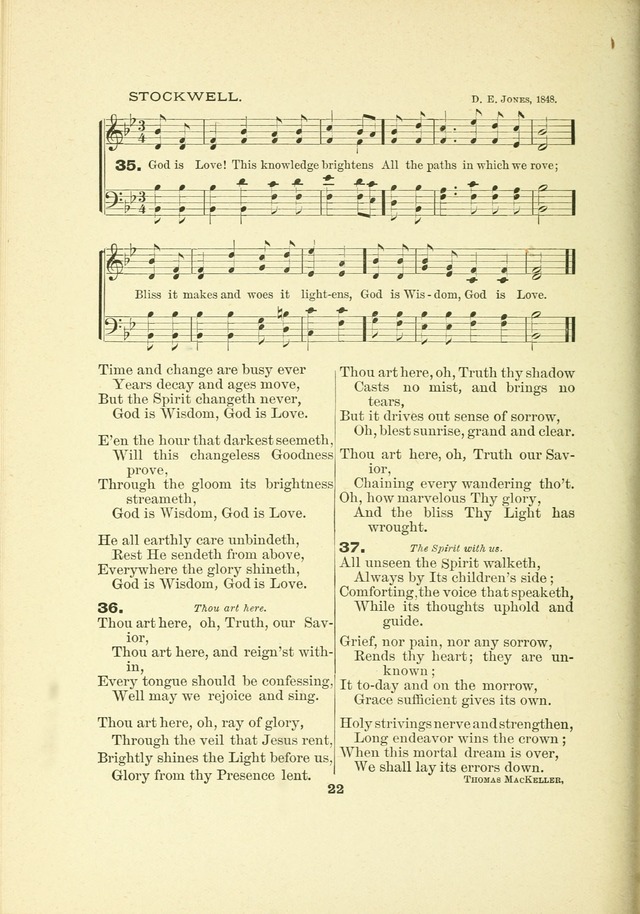 A Collection of Familiar and Original Hymns with New Meanings. 2nd ed. page 22