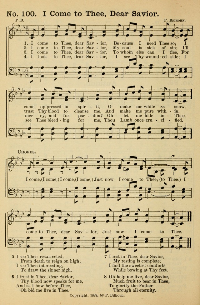 Crowning Glory No. 1: a choice collection of gospel hymns page 100