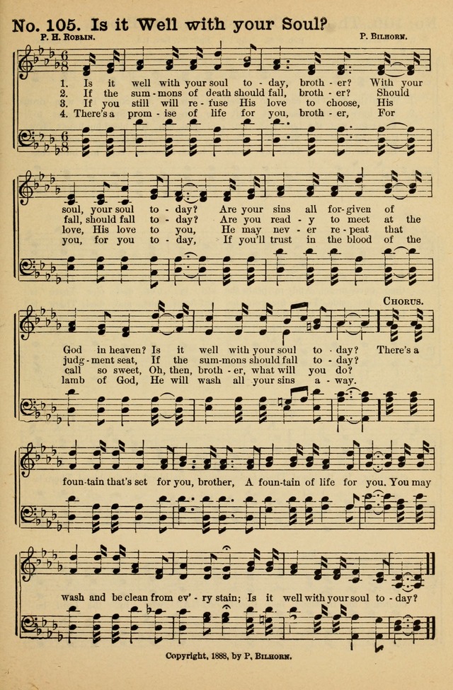 Crowning Glory No. 1: a choice collection of gospel hymns page 105