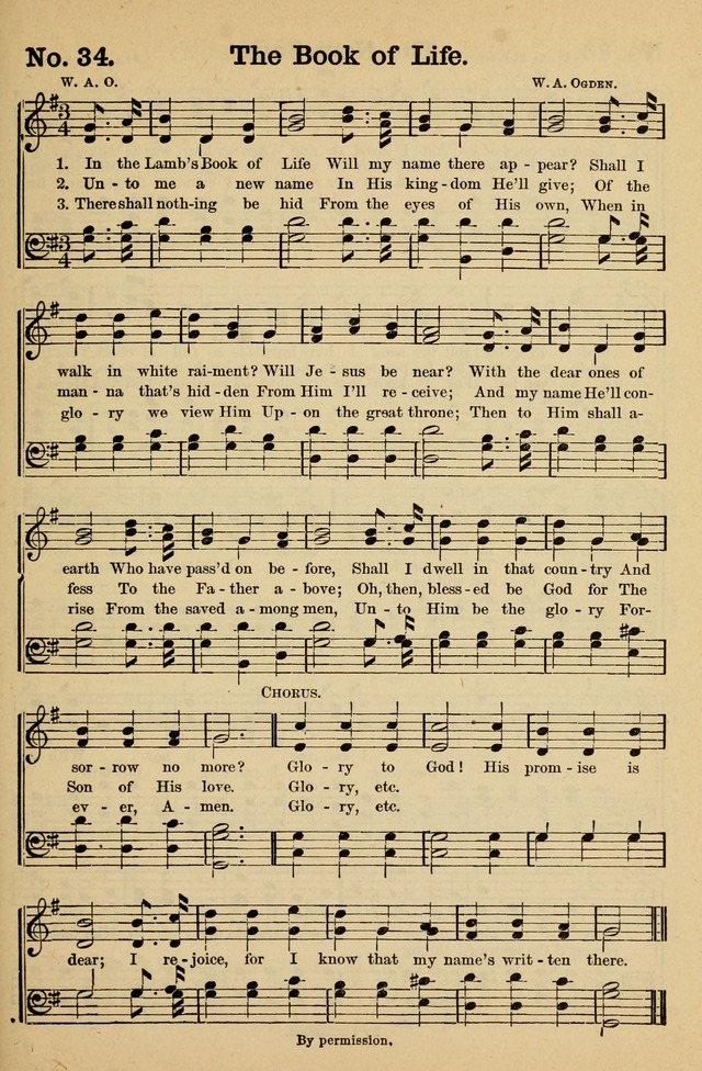 Crowning Glory No. 1: a choice collection of gospel hymns page 33