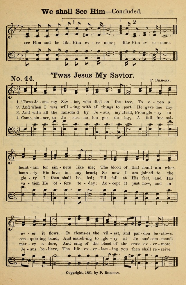 Crowning Glory No. 1: a choice collection of gospel hymns page 43