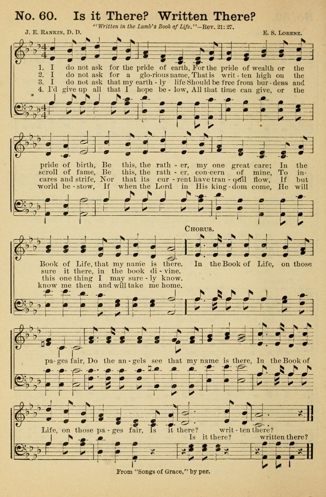 Crowning Glory No. 1: a choice collection of gospel hymns page 60