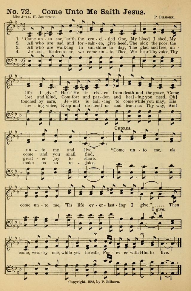 Crowning Glory No. 1: a choice collection of gospel hymns page 72