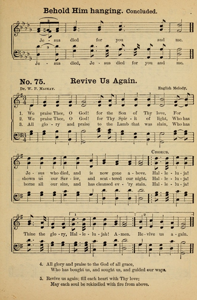 Crowning Glory No. 1: a choice collection of gospel hymns page 75