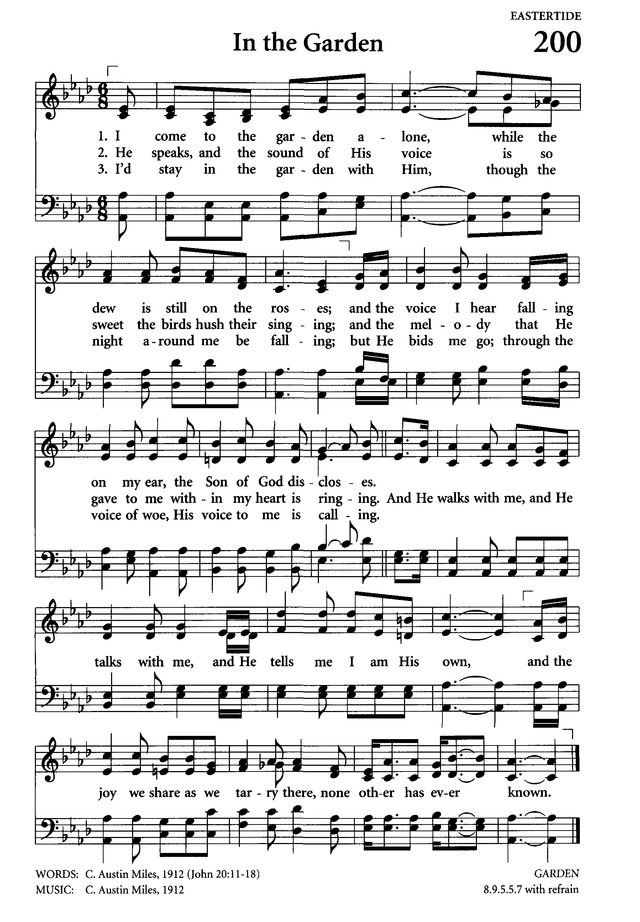 Celebrating Grace Hymnal page 191