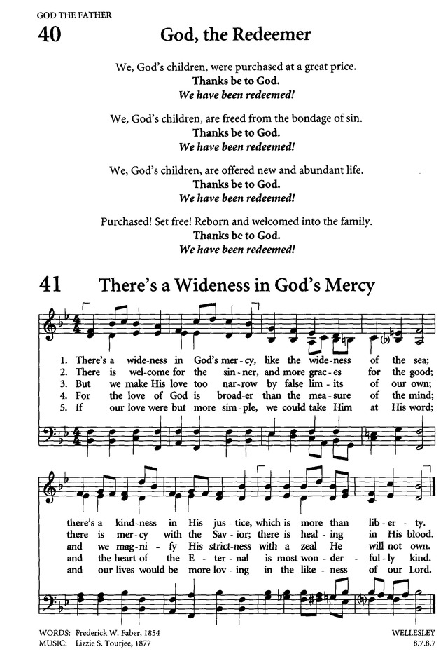 Celebrating Grace Hymnal page 38